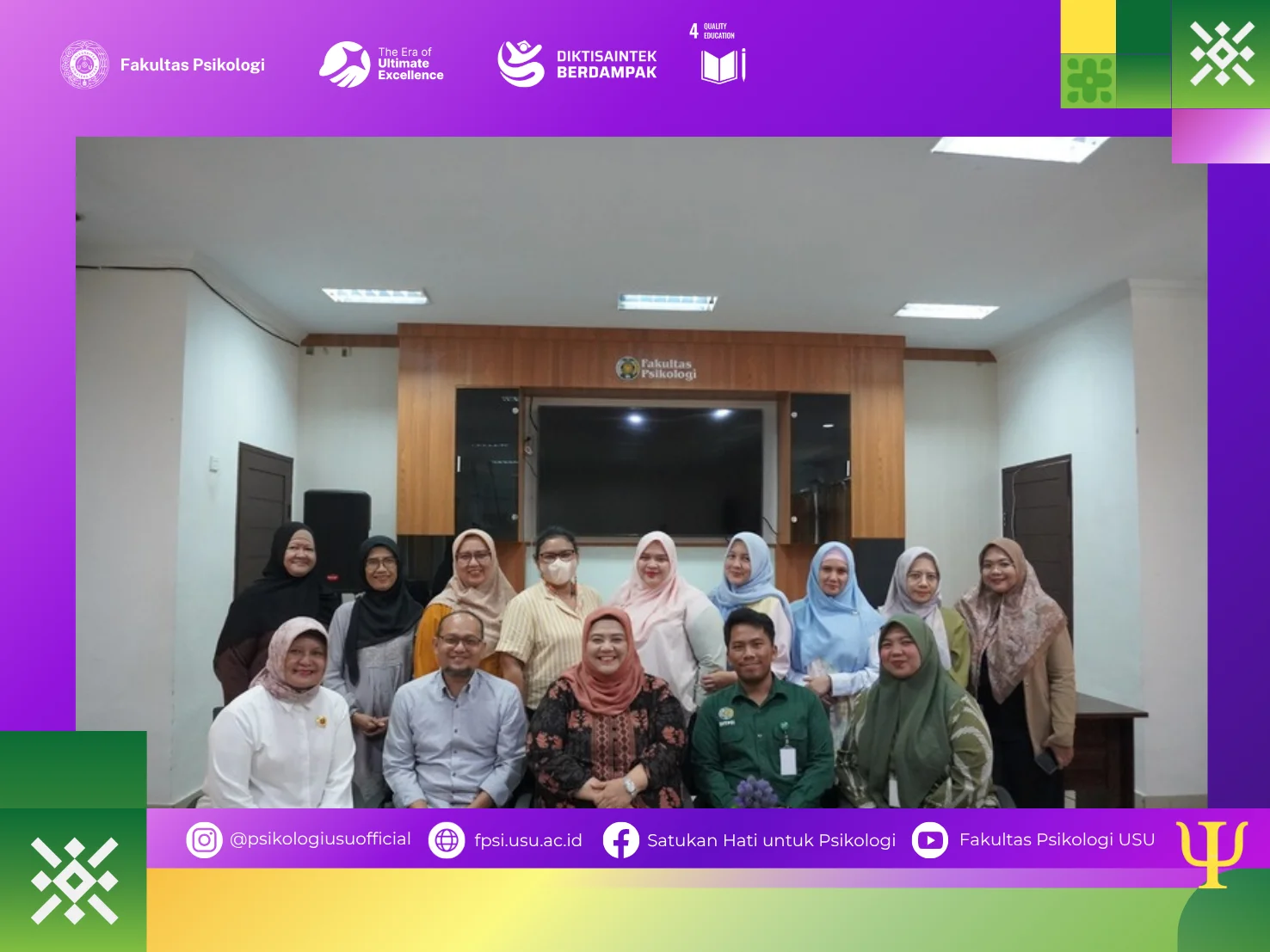 Perkuat Kinerja Dosen, Fakultas Psikologi USU Ikuti Sosialisasi dan Sinkronisasi SINTA